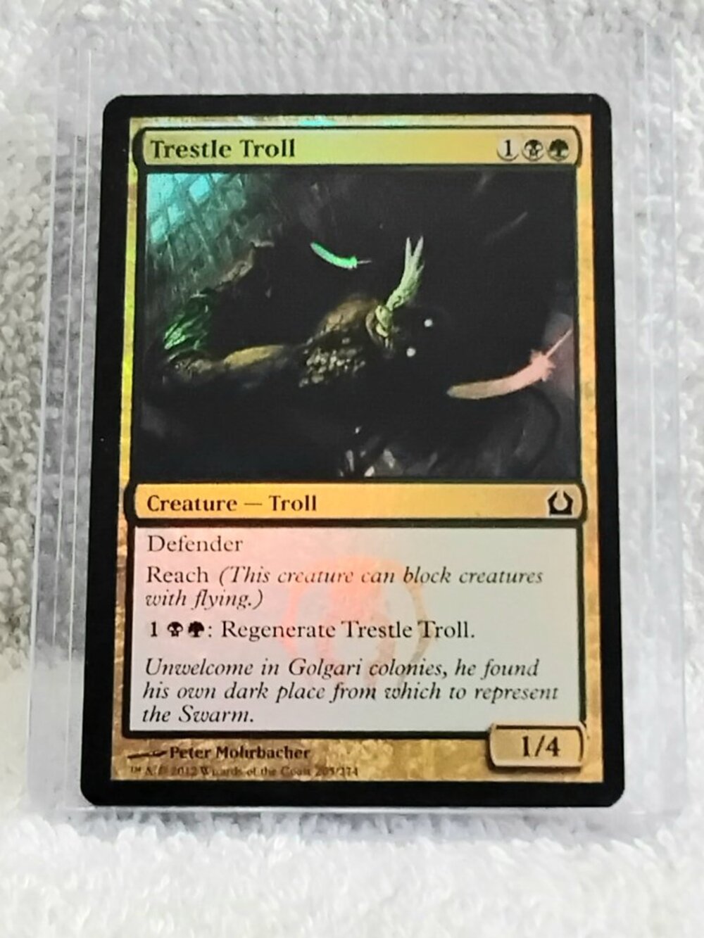 5/$20 Mint 2012 MTG Trestle Troll C Foil Card 205/274 Deckmaster!!